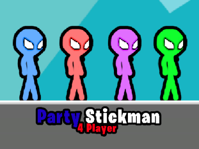 Party Stickman 4 Player background