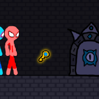 Red And Blue Stickman Rope