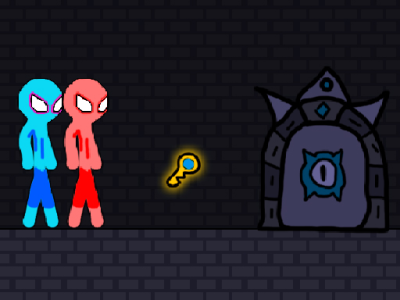 Red And Blue Stickman Rope background
