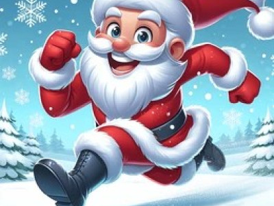 Santa Run background