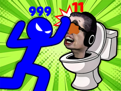 Stickman Hero Skibidi Tower Defense background