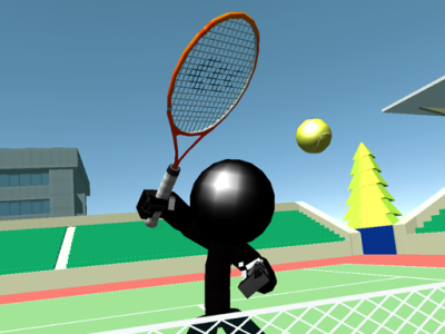 Stickman Tennis 3D background