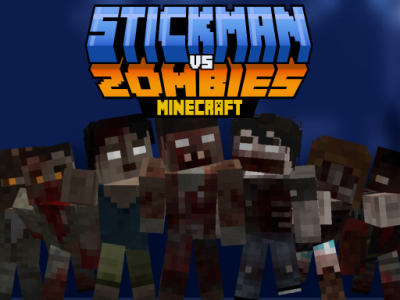 Stickman Vs Zombies Minecraft background