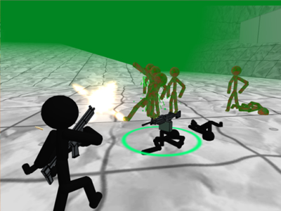 Stickman Zombie 3D background